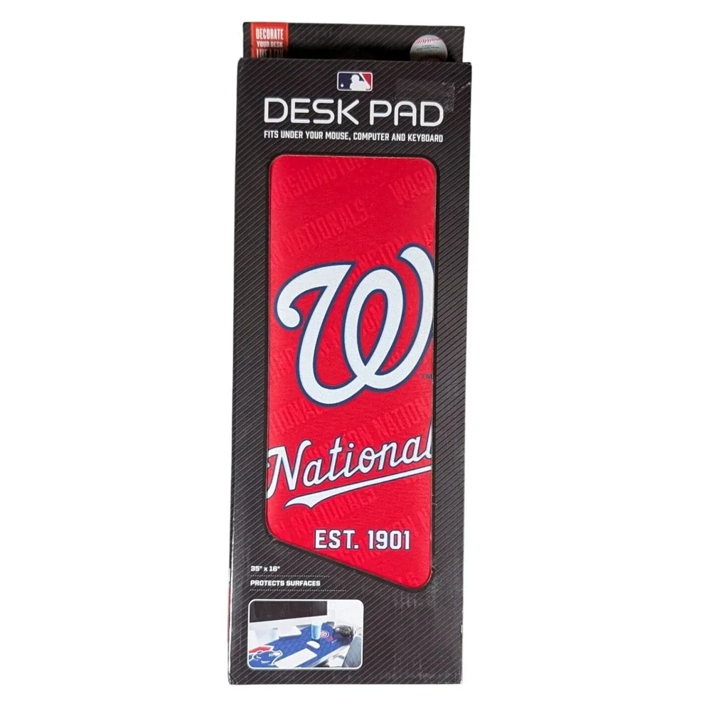 MLB Washington Nationals Desk Pad Large Mouse Mat YouTheFan Red Est 1901 NEW